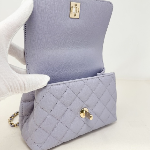 Chanel Purple Extra Mini Coco Handle - Picture 5 of 9